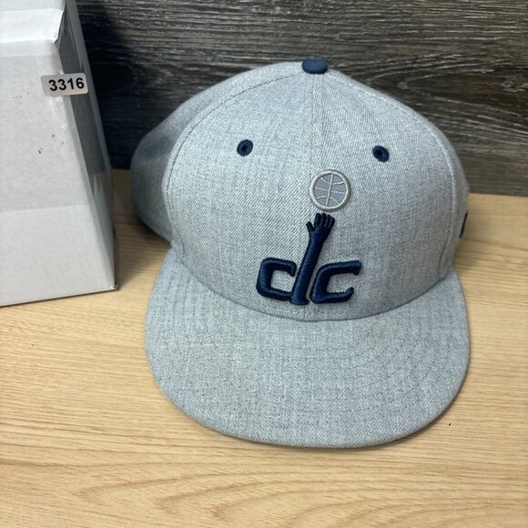 Washington Wizards Hat Cap Snapback Gray NBA Basketball New Era Adjustable - Picture 12 of 12